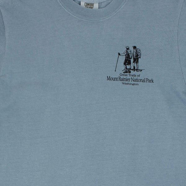 Trail Map Ice Blue Rainier T-Shirt