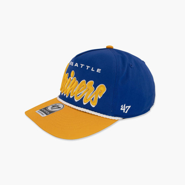 Seattle Mariners Royal Drop Shadow Rope Hitch Snapback