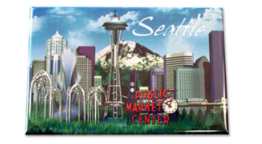 Seattle Skyline City Center Magnet