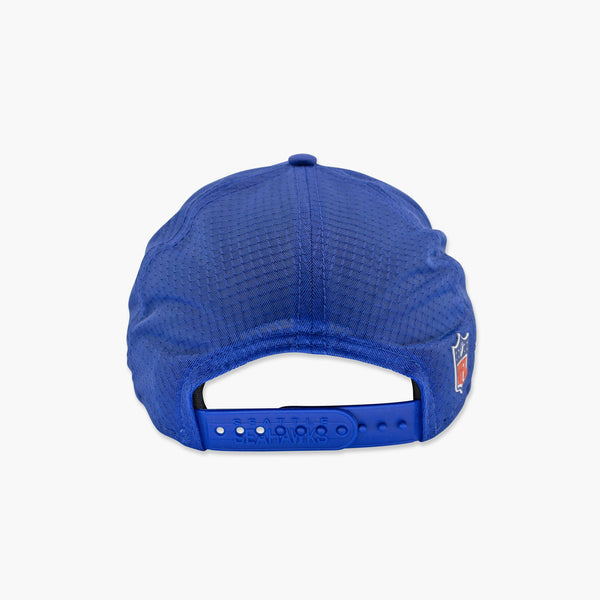Seattle Seahawks 2025 Sideline Royal Curved Bill Performance Snapback