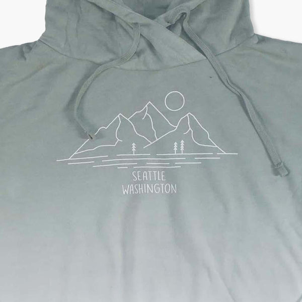 Twilight Twenty Womens Ombre Moss Hoodie
