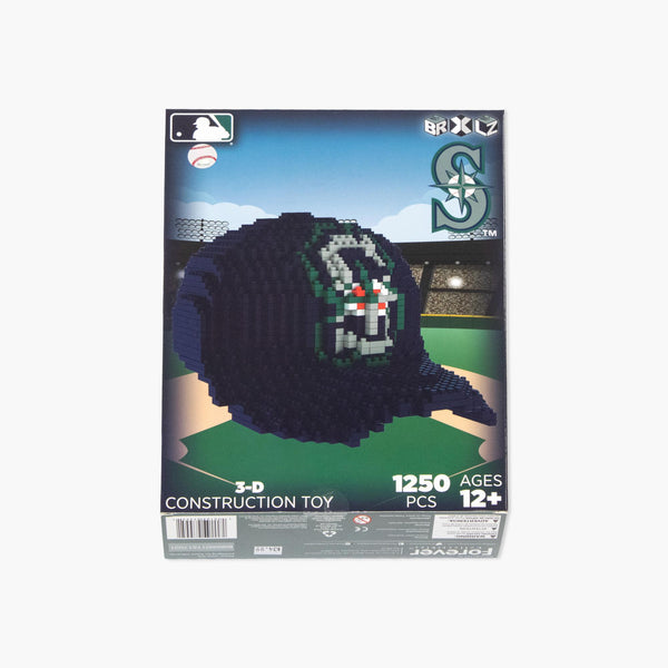 Seattle Mariners Baseball Cap 3-D BRXLZ Set