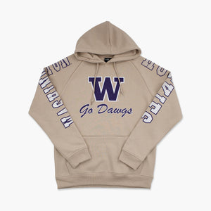 Washington Huskies Big Break Khaki Hoodie