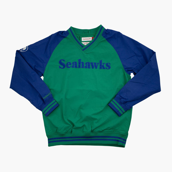 Seattle Seahawks Throwback Nylon Pullover Jacket