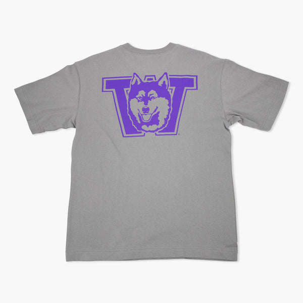Washington Huskies Wolf Grey Heavyweight Premium T-Shirt