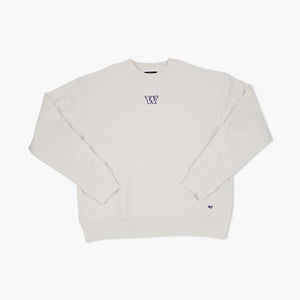 Washington Huskies Cream Heavyweight Premium Crewneck