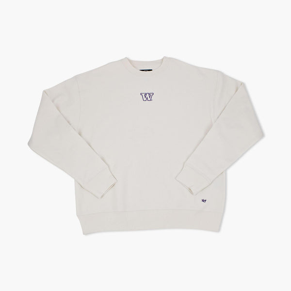 Washington Huskies Cream Heavyweight Premium Crewneck
