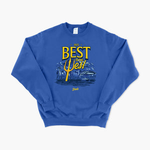 Best In the West 2025 Seattle Baseball Royal Crewneck