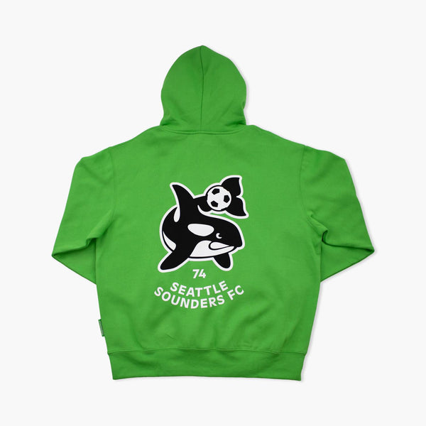 Seattle Sounders Kelly Green Whale Hoodie