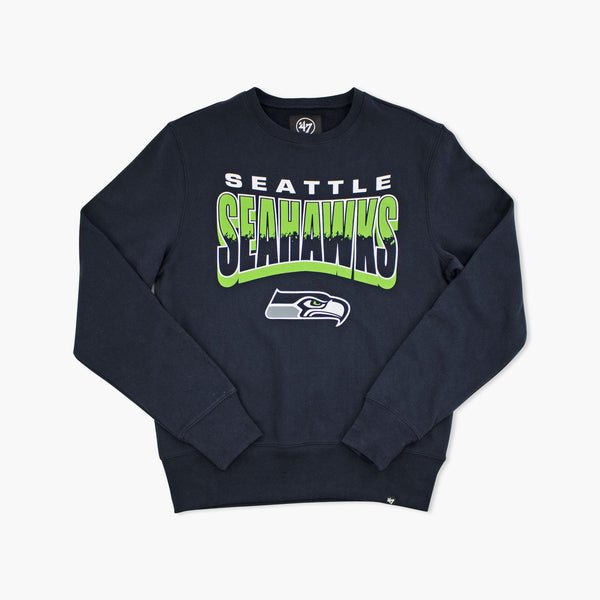 Seattle Seahawks Brush By Headline Crewneck