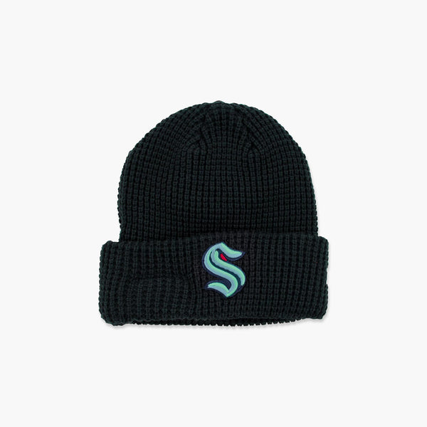 Seattle Kraken Navy Waffle Beanie