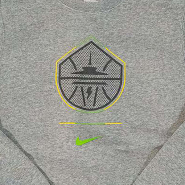 Seattle Storm Heather Grey Silhouette Crewneck