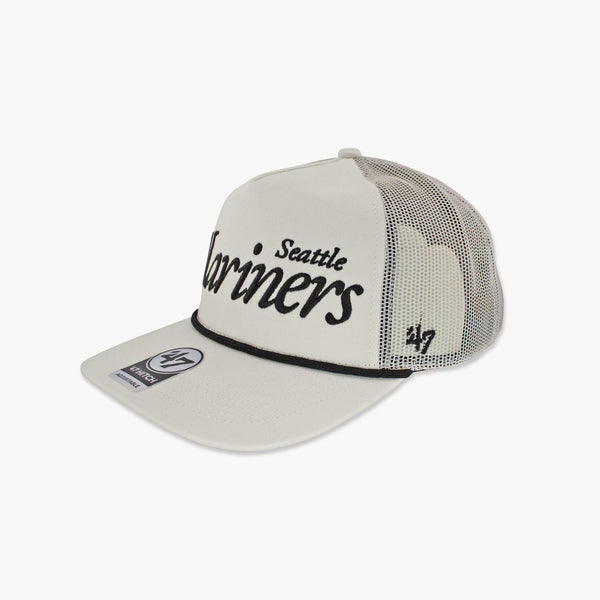 Seattle Mariners Sandstone Foundation Script Hitch Trucker Hat