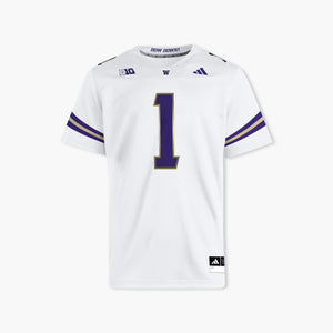 Washington Huskies Adidas 2025 White Away Jersey