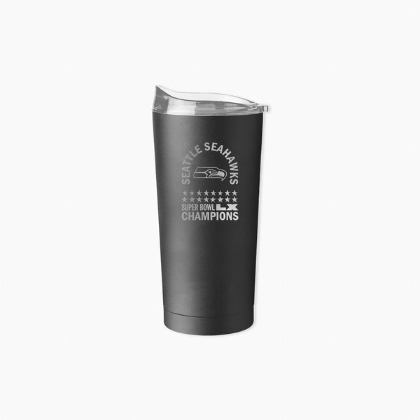 Seattle Seahawks Super Bowl LX Champions 20oz Etched Tumbler