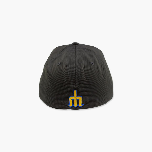Seattle Mariners City Connect Badge Black FlexFit Hat