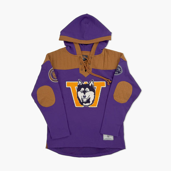 Washington Huskies Flannagan Wingback Lacer Hoodie
