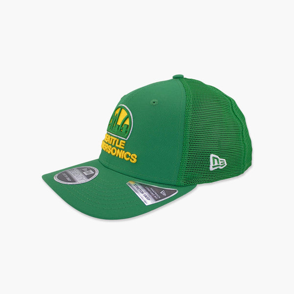 Seattle SuperSonics New Era Green Skyline Stretch Trucker Hat