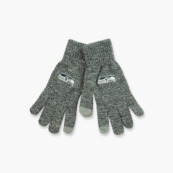 Seattle Seahawks Grey Knit Gloves