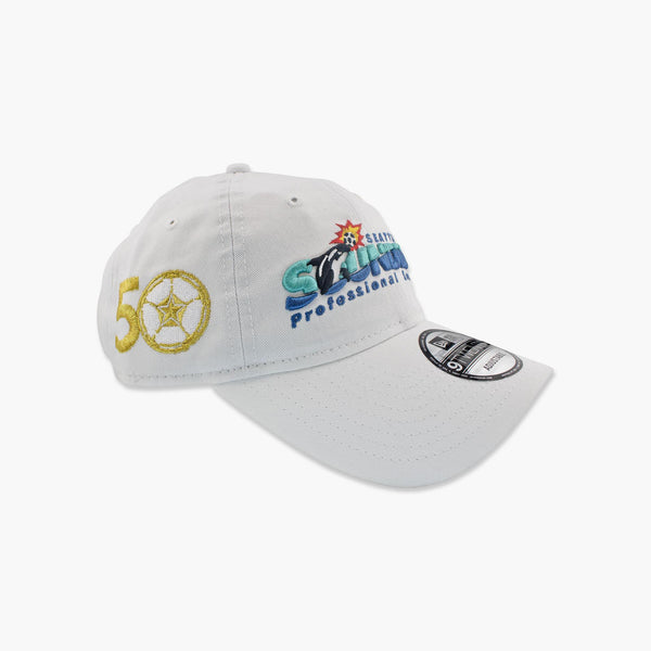 Seattle Sounders White Orca Whale Adjustable Hat