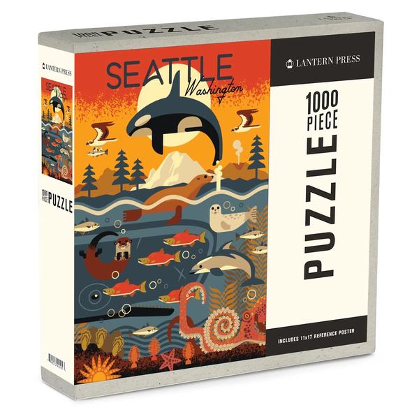 LP Marine Animals Geometric 1000pc Puzzle - 103290