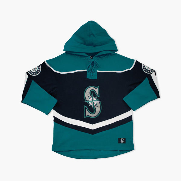 Seattle Mariners Navy/Teal Lacer Hoodie