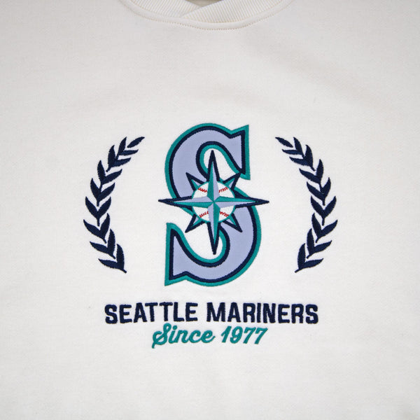 Seattle Mariners Primary Logo Cream Olympian Crewneck