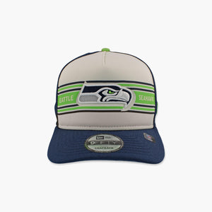 Seattle Seahawks Cream Foam Trucker Snapback