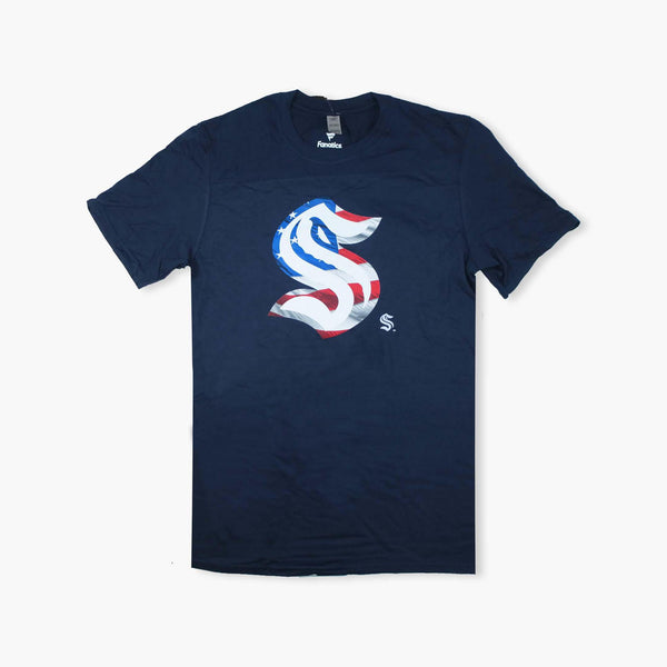 Seattle Kraken Iconic Banner Wave T-Shirt