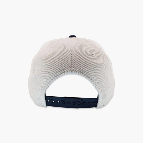 Seattle Seahawks Cream/Navy Loyal Corduroy Snapback