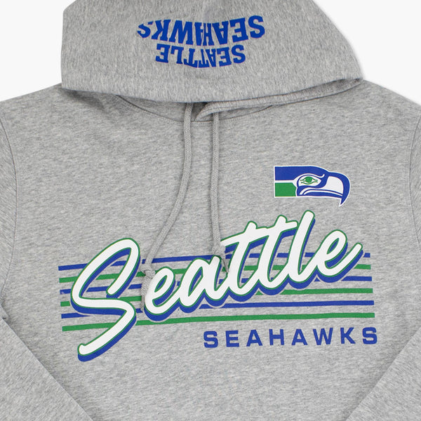 Seattle Seahawks Throwback Grey Script Hoodie