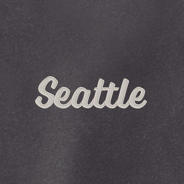 Seattle Black Hometown Embroidered Crewneck