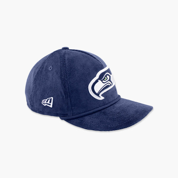 Seattle Seahawks Navy Corduroy Curved Bill Snapback