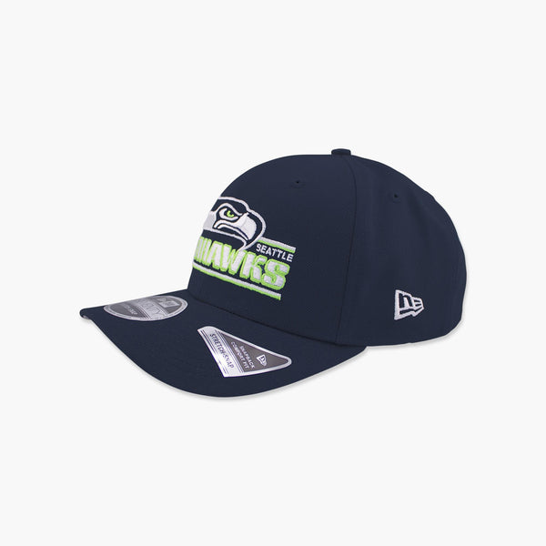 Seattle Seahawks Navy Stated Stretch Snapback