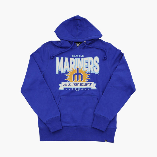 Seattle Mariners Royal Retro Burst Headline Hoodie