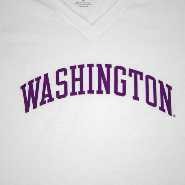 Washington Huskies White Script Women's T-Shirt
