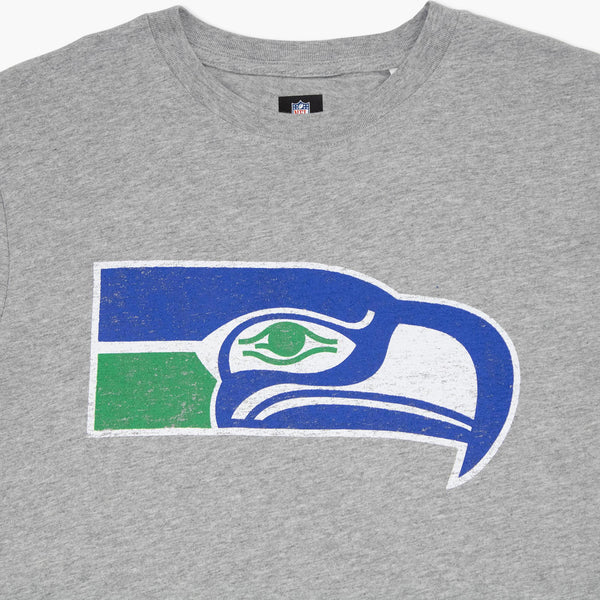 Seattle Seahawks Heather Grey Throwback T-Shirt