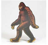 WA Bigfoot Shaped Sheen Magnet