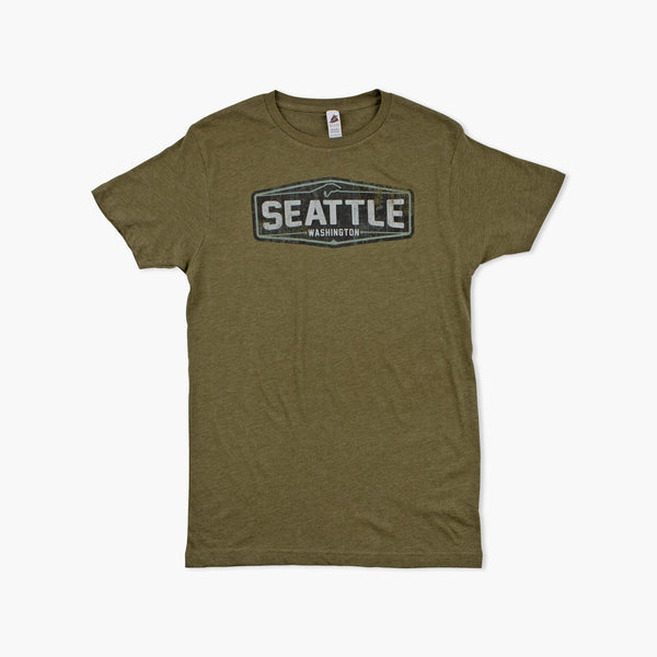 Rough Rider Army Heather Seattle T-Shirt