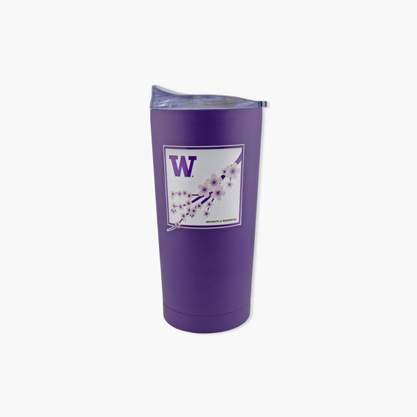Washington Huskies Cherry Blossom 20oz Powder Coat Tumbler