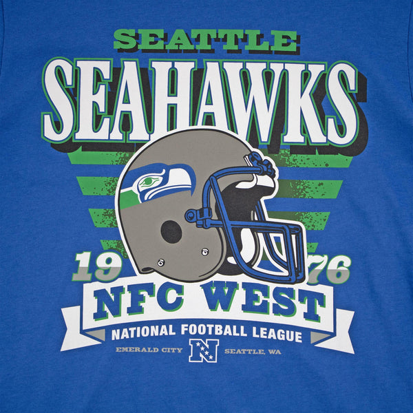 Seattle Seahawks Jetty Blue Stripe Splash T-Shirt