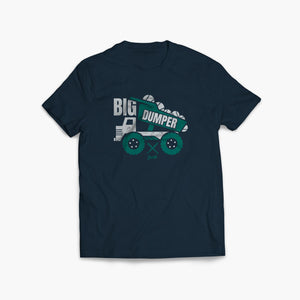Big Dumper Truck Navy T-Shirt