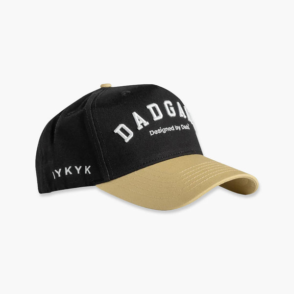 Dad Gang Black & Gold Script Snapback