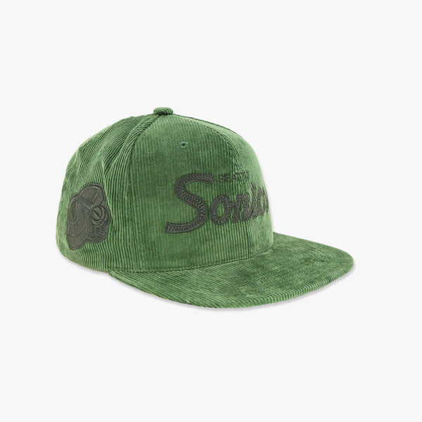 Seattle SuperSonics Dark Green Corduroy Snapback
