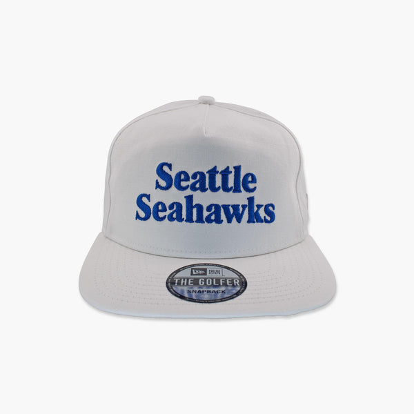 Seattle Seahawks 1980's Sideline White "Golfer" Snapback