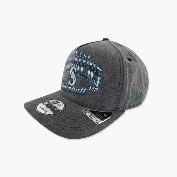 Seattle Mariners Charcoal Primary Logo A-Frame Snapback