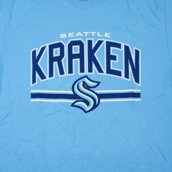 Seattle Kraken Carolina Blue Arch Super Rival T-Shirt