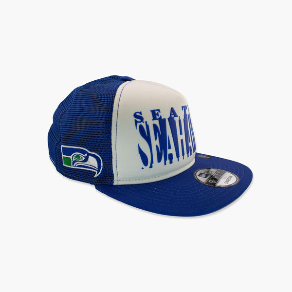 Seattle Seahawks Team Cutout Royal Trucker A-Frame Snapback