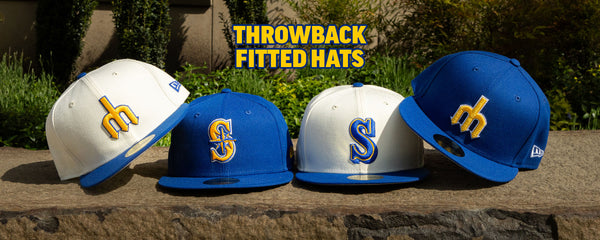 New Mariners Throwback Fitted Hats - Shop Now
