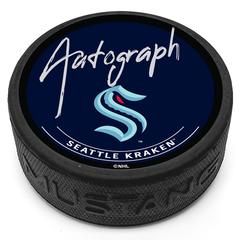 Seattle Kraken Autograph Hockey Puck
